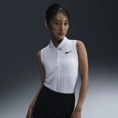 Nike Victory Women's Dri-FIT Sleeveless Striped Golf Polo